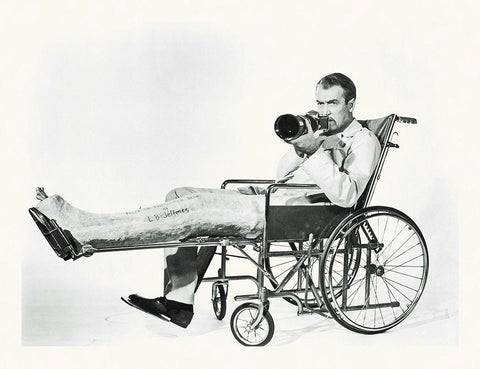 Promotional Still - Rear Window Black Ornate Wood Framed Art Print with Double Matting by Hollywood Photo Archive