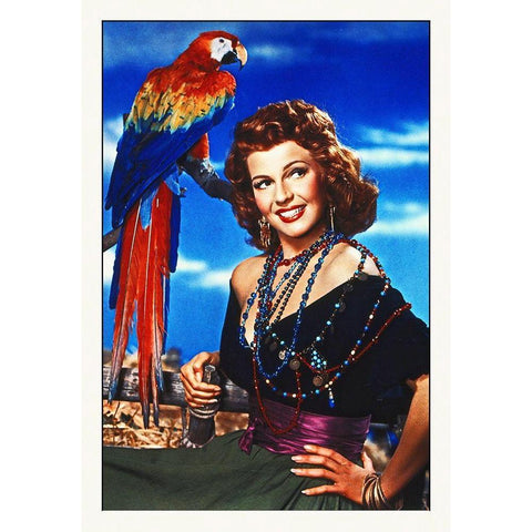 Promotional Still - Rita Hayworth Black Modern Wood Framed Art Print with Double Matting by Hollywood Photo Archive