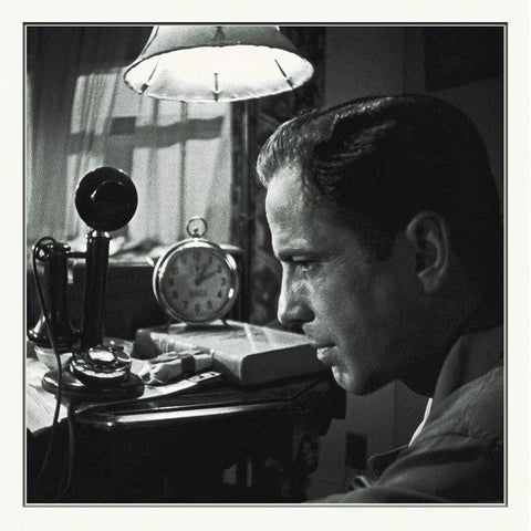 Promotional Still - The Maltese Falcon Black Modern Wood Framed Art Print by Hollywood Photo Archive