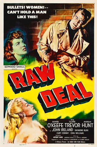 Raw Deal Black Ornate Wood Framed Art Print with Double Matting by Hollywood Photo Archive