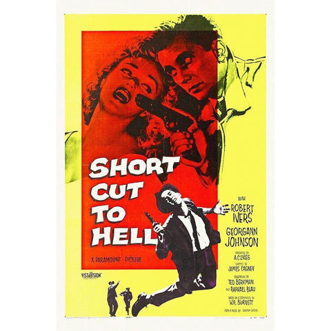 Short Cut To Hell Gold Ornate Wood Framed Art Print with Double Matting by Hollywood Photo Archive