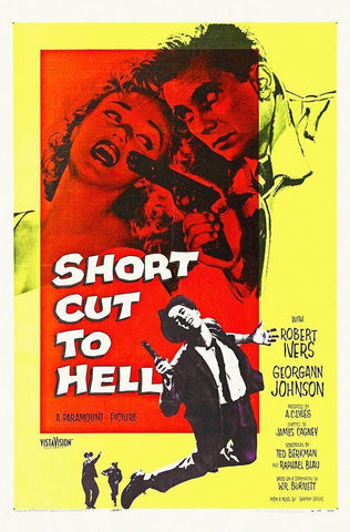 Short Cut To Hell Black Ornate Wood Framed Art Print with Double Matting by Hollywood Photo Archive