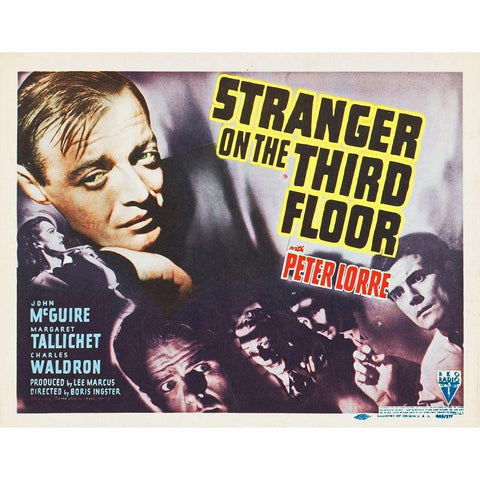 Stranger On The Third Floor White Modern Wood Framed Art Print by Hollywood Photo Archive