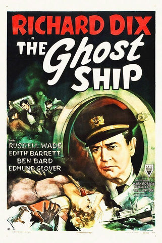 The Ghost Ship White Modern Wood Framed Art Print with Double Matting by Hollywood Photo Archive