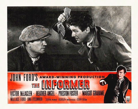 The Informer White Modern Wood Framed Art Print with Double Matting by Hollywood Photo Archive