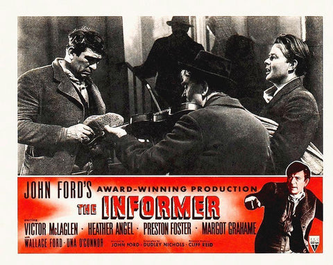 The Informer White Modern Wood Framed Art Print with Double Matting by Hollywood Photo Archive