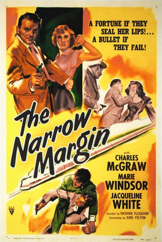 The Narrow Margin White Modern Wood Framed Art Print with Double Matting by Hollywood Photo Archive