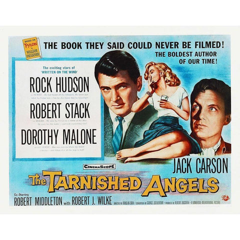 The Tarnished Angels Black Modern Wood Framed Art Print with Double Matting by Hollywood Photo Archive