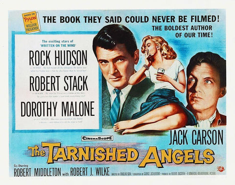 The Tarnished Angels White Modern Wood Framed Art Print with Double Matting by Hollywood Photo Archive