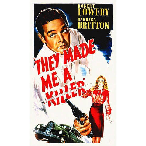 They Made Me A Killer White Modern Wood Framed Art Print by Hollywood Photo Archive