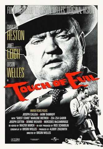 Touch Of Evil White Modern Wood Framed Art Print with Double Matting by Hollywood Photo Archive