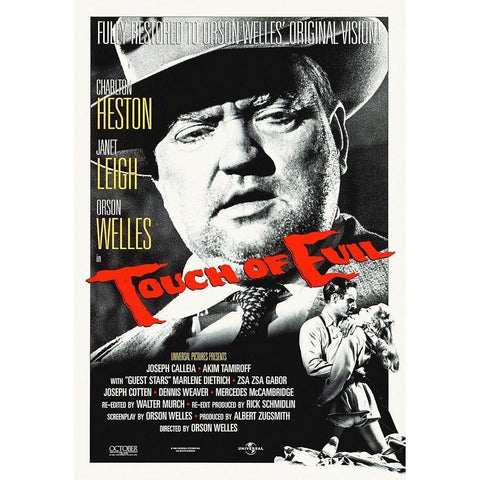 Touch Of Evil Black Modern Wood Framed Art Print with Double Matting by Hollywood Photo Archive