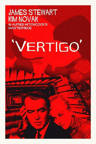 Vertigo Black Ornate Wood Framed Art Print with Double Matting by Hollywood Photo Archive