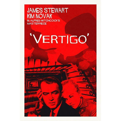 Vertigo White Modern Wood Framed Art Print by Hollywood Photo Archive