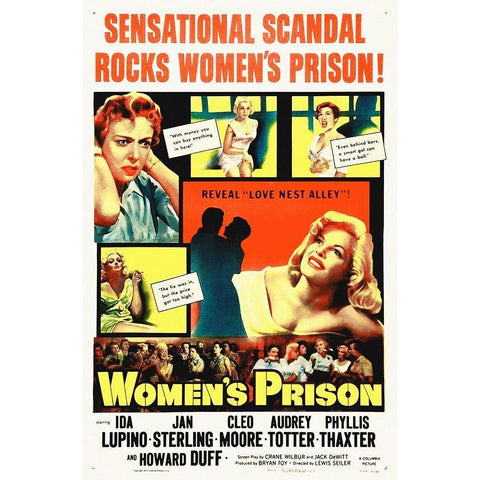 Womens Prison White Modern Wood Framed Art Print by Hollywood Photo Archive