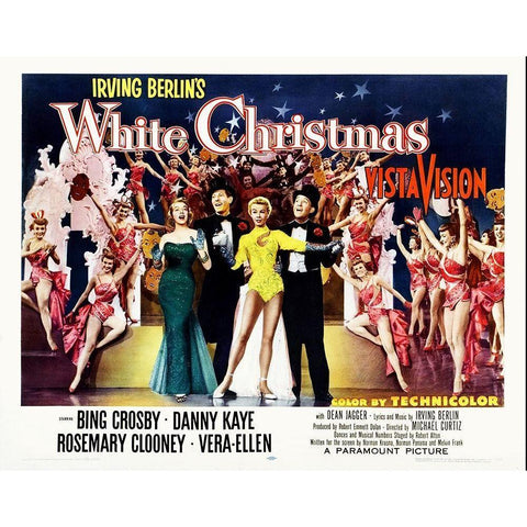 White Christmas White Modern Wood Framed Art Print by Hollywood Photo Archive