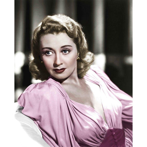 Joan Blondell Gold Ornate Wood Framed Art Print with Double Matting by Hollywood Photo Archive