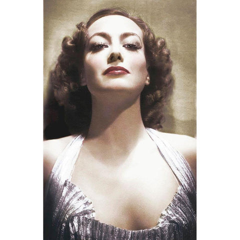 Joan Crawford White Modern Wood Framed Art Print by Hollywood Photo Archive