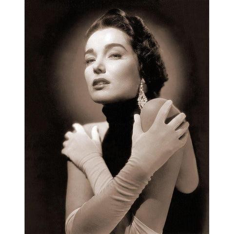 Julie Adams Black Modern Wood Framed Art Print with Double Matting by Hollywood Photo Archive