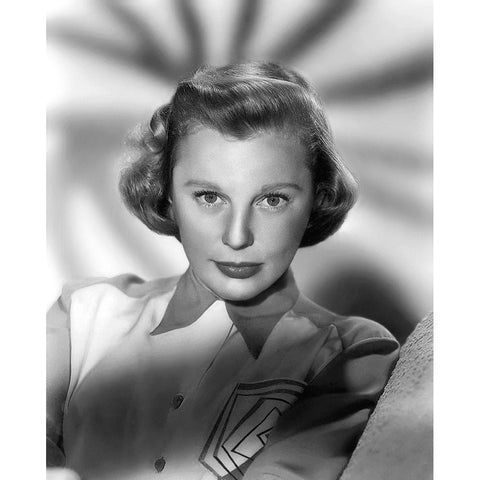 June Allyson Gold Ornate Wood Framed Art Print with Double Matting by Hollywood Photo Archive