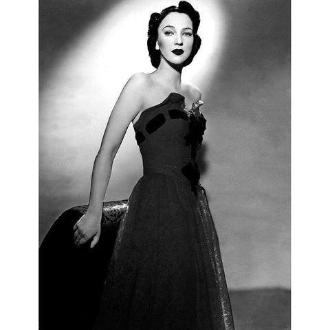 June Dupez White Modern Wood Framed Art Print by Hollywood Photo Archive