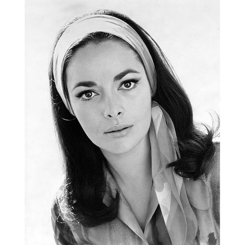 Karin Dor White Modern Wood Framed Art Print by Hollywood Photo Archive