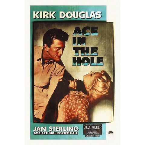 Ace in the Hole Gold Ornate Wood Framed Art Print with Double Matting by Hollywood Photo Archive