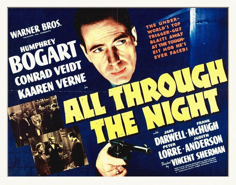 All Through the Night Black Ornate Wood Framed Art Print with Double Matting by Hollywood Photo Archive