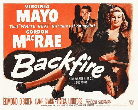 Backfire Black Ornate Wood Framed Art Print with Double Matting by Hollywood Photo Archive