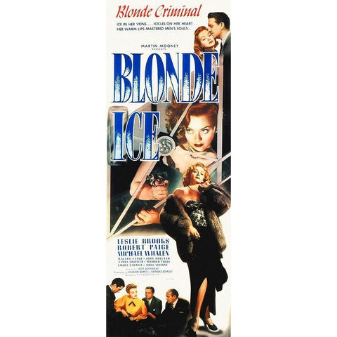 Blonde Ice Black Modern Wood Framed Art Print with Double Matting by Hollywood Photo Archive