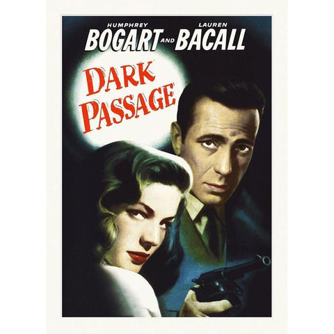 Dark Passage White Modern Wood Framed Art Print by Hollywood Photo Archive