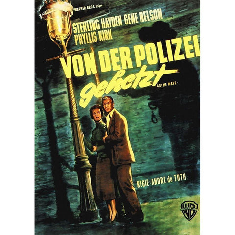 German - Crime Wave Black Modern Wood Framed Art Print with Double Matting by Hollywood Photo Archive