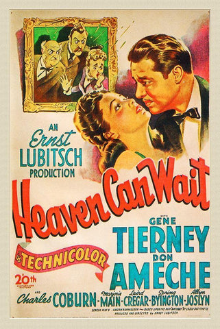 Heaven Can Wait White Modern Wood Framed Art Print with Double Matting by Hollywood Photo Archive