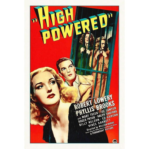 High Powered Black Modern Wood Framed Art Print with Double Matting by Hollywood Photo Archive