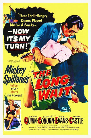 The Long Wait White Modern Wood Framed Art Print with Double Matting by Hollywood Photo Archive