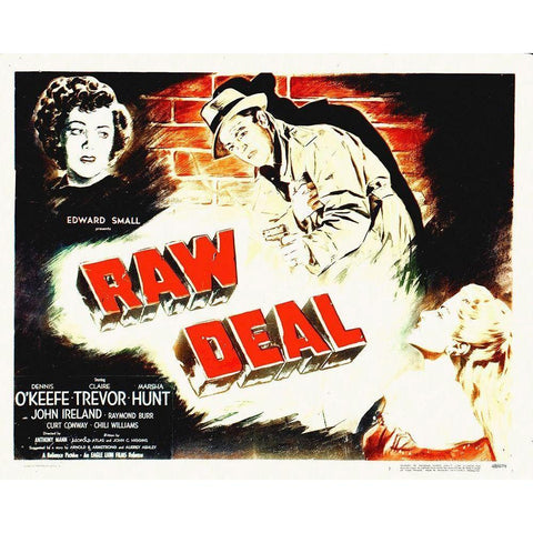 The Raw Deal Black Modern Wood Framed Art Print with Double Matting by Hollywood Photo Archive