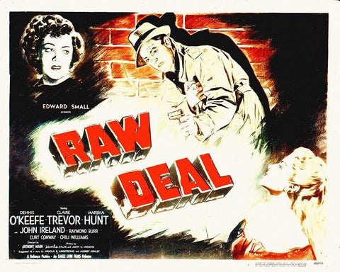 The Raw Deal Black Ornate Wood Framed Art Print with Double Matting by Hollywood Photo Archive