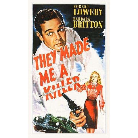 They Made Me a Killer White Modern Wood Framed Art Print by Hollywood Photo Archive