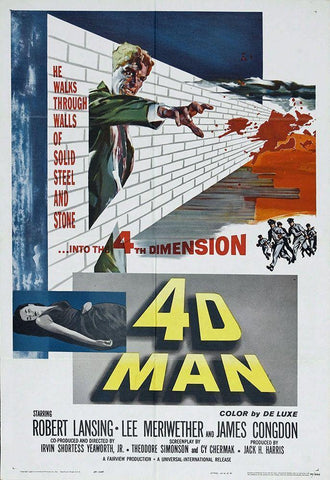 4D Man, 1959 Black Ornate Wood Framed Art Print with Double Matting by Hollywood Photo Archive