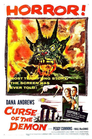 Curse Of The Demon Black Ornate Wood Framed Art Print with Double Matting by Hollywood Photo Archive