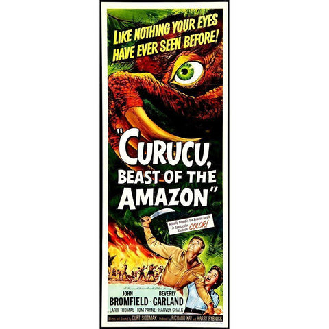 Curucu, Beast of the Amazon White Modern Wood Framed Art Print by Hollywood Photo Archive