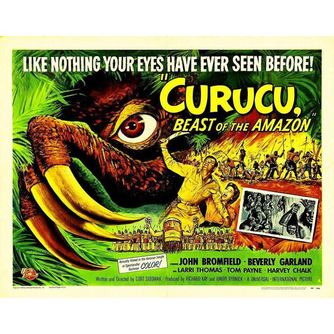 Curucu, Beast of the Amazon Black Modern Wood Framed Art Print with Double Matting by Hollywood Photo Archive