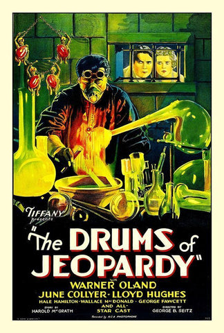 The Drums of Jeopardy Black Ornate Wood Framed Art Print with Double Matting by Hollywood Photo Archive