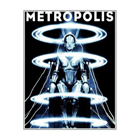 Metropolis Black Modern Wood Framed Art Print with Double Matting by Hollywood Photo Archive