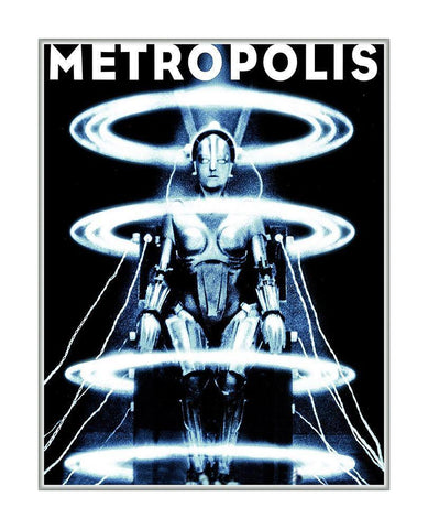 Metropolis Black Ornate Wood Framed Art Print with Double Matting by Hollywood Photo Archive