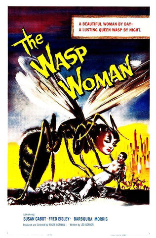 The Wasp Woman, 1959 White Modern Wood Framed Art Print with Double Matting by Hollywood Photo Archive