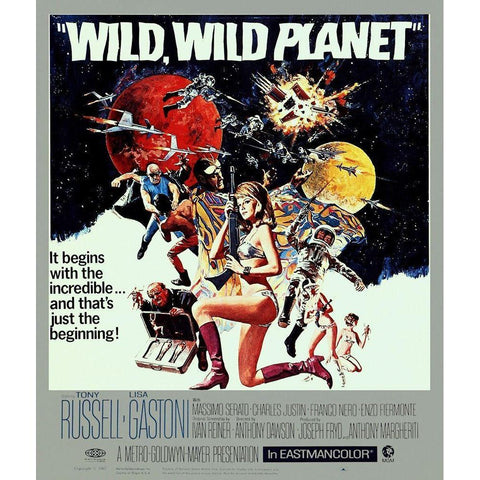 The Wild Wild Planet, 1965 Black Modern Wood Framed Art Print with Double Matting by Hollywood Photo Archive