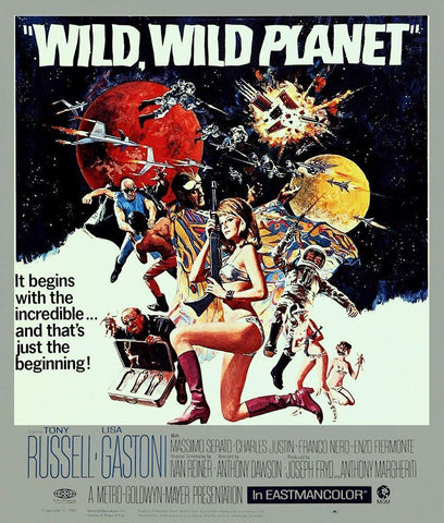 The Wild Wild Planet, 1965 Black Ornate Wood Framed Art Print with Double Matting by Hollywood Photo Archive