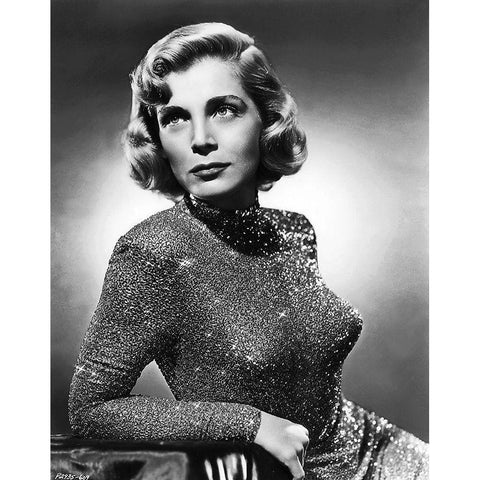 Lizabeth Scott Black Modern Wood Framed Art Print with Double Matting by Hollywood Photo Archive