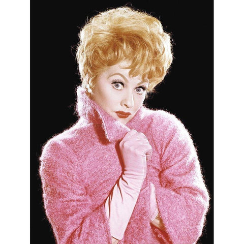 Lucille Ball Gold Ornate Wood Framed Art Print with Double Matting by Hollywood Photo Archive